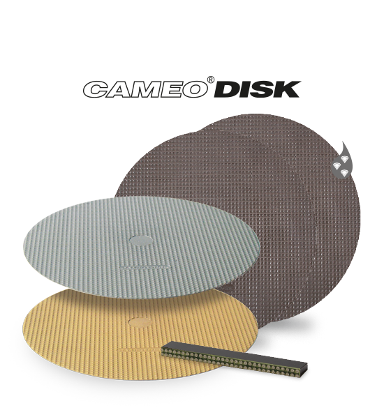 Supports de dressage prépolissage CAMEO DISK Silver, Gold et Rhodium
