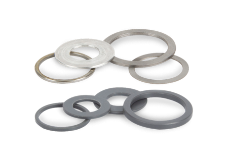 Stahl und PVC- Distanzringe für Trennscheiben