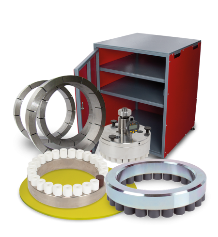 Accessoires pour machines à roder et à polir