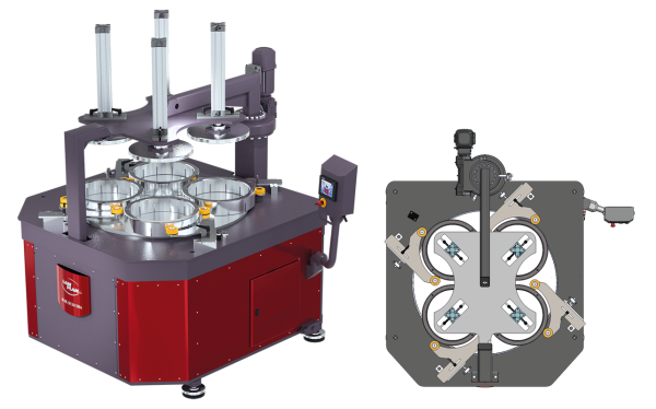 La nostra lappatrice Ø 1200 mm si basa su 2 telai specifici